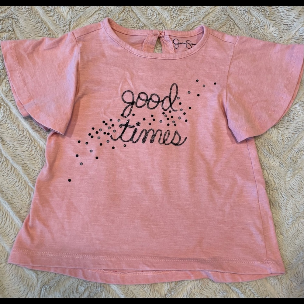 Jessica Simpson flutter sleeve shirt - 3T